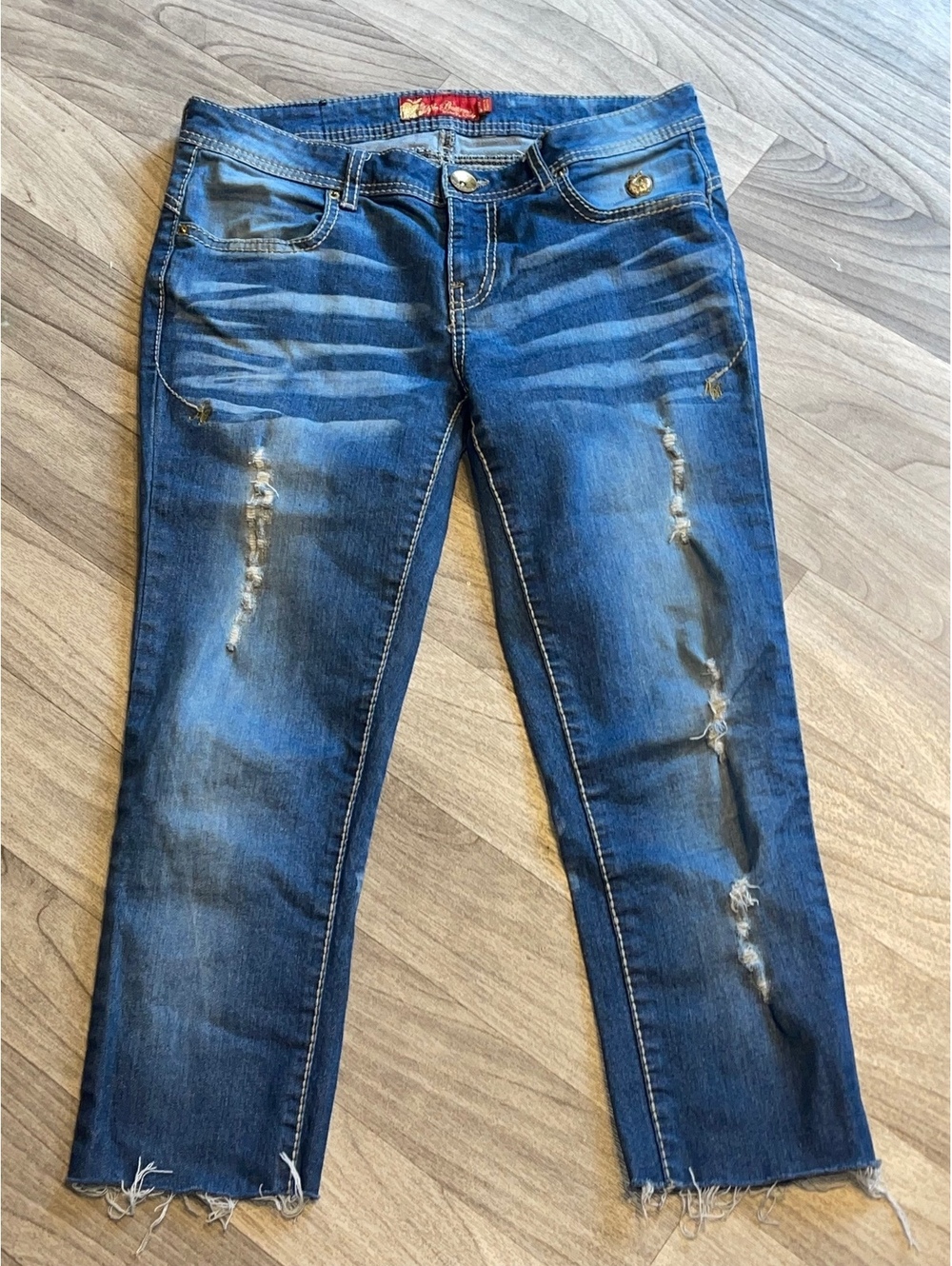 Vintage Apple Bottoms Embellished Jeans